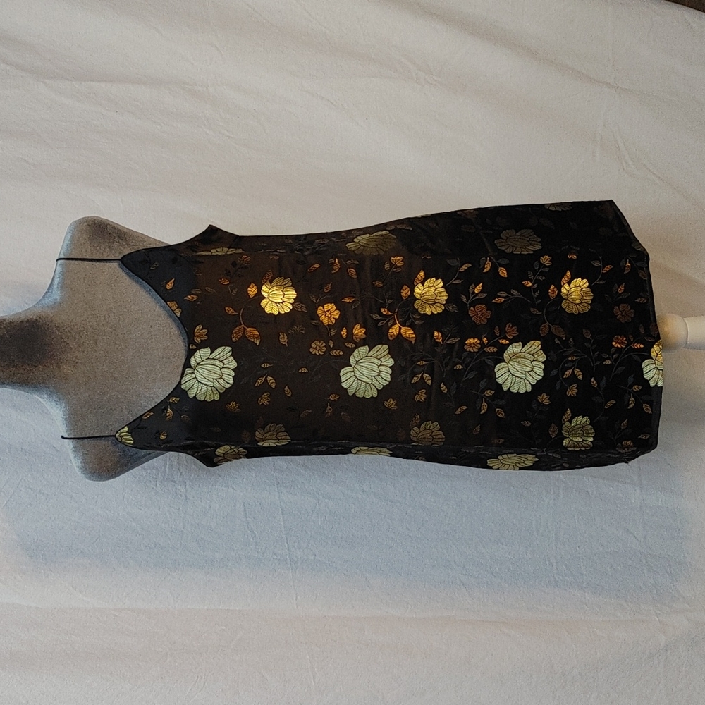 Forever 21 Slip Dress with Metallic Floral
